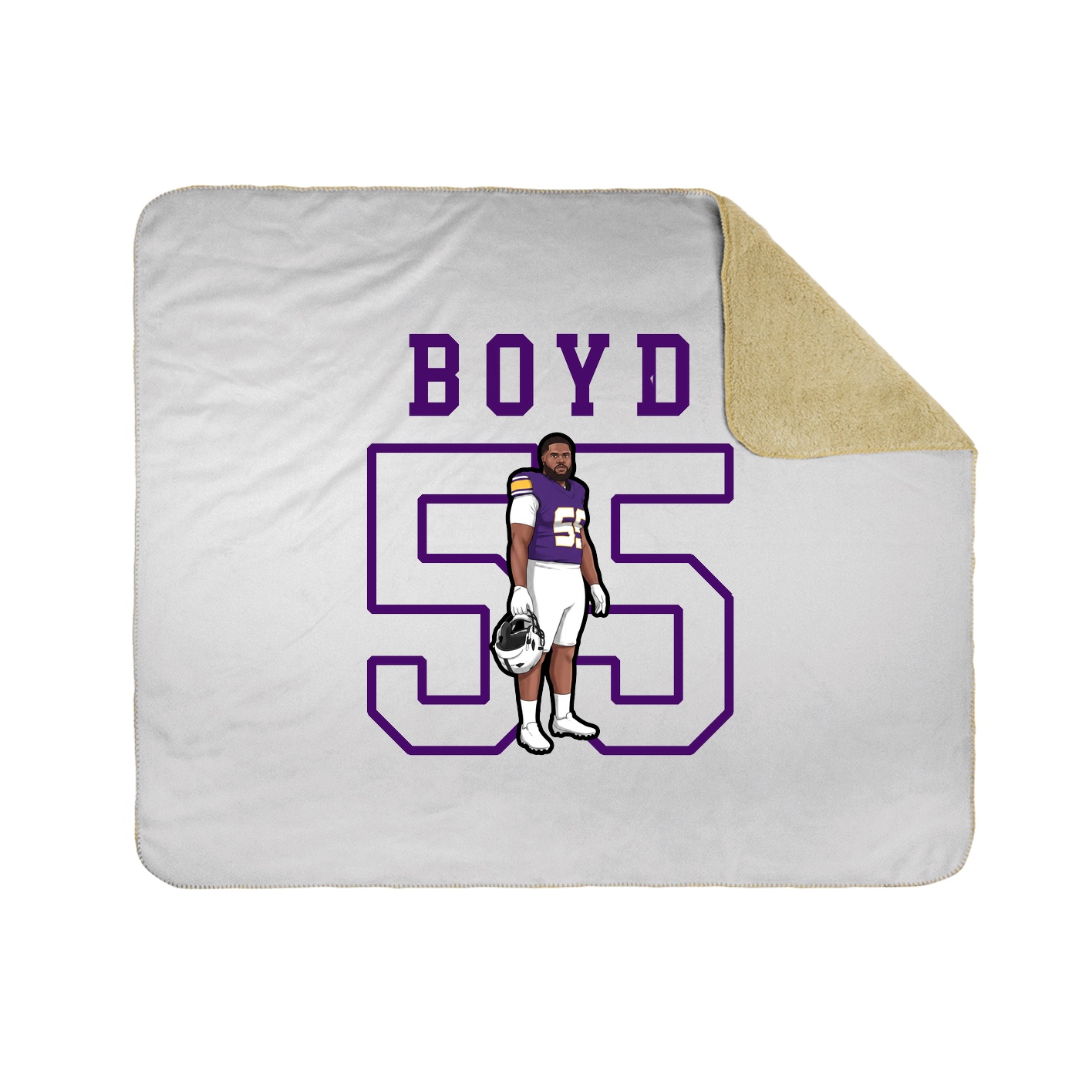 Throw Blanket — Shirsey in White