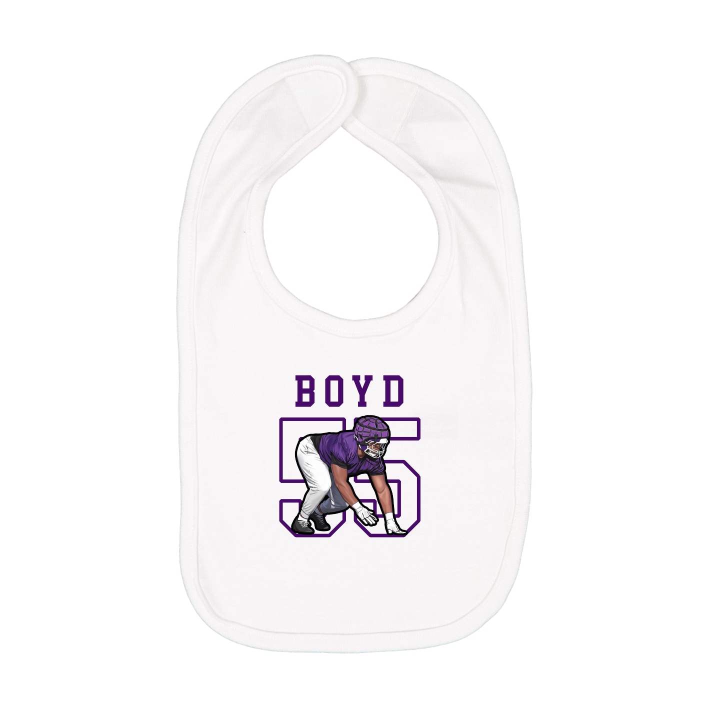 Infant Bib — Shirsey in White