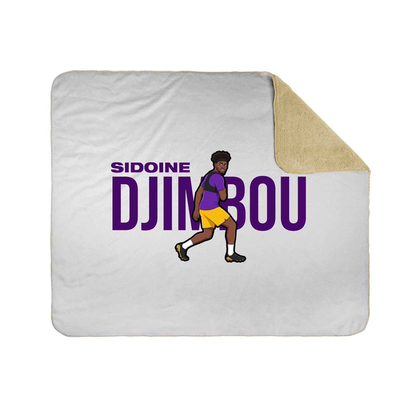 Throw Blanket — Player Name in White