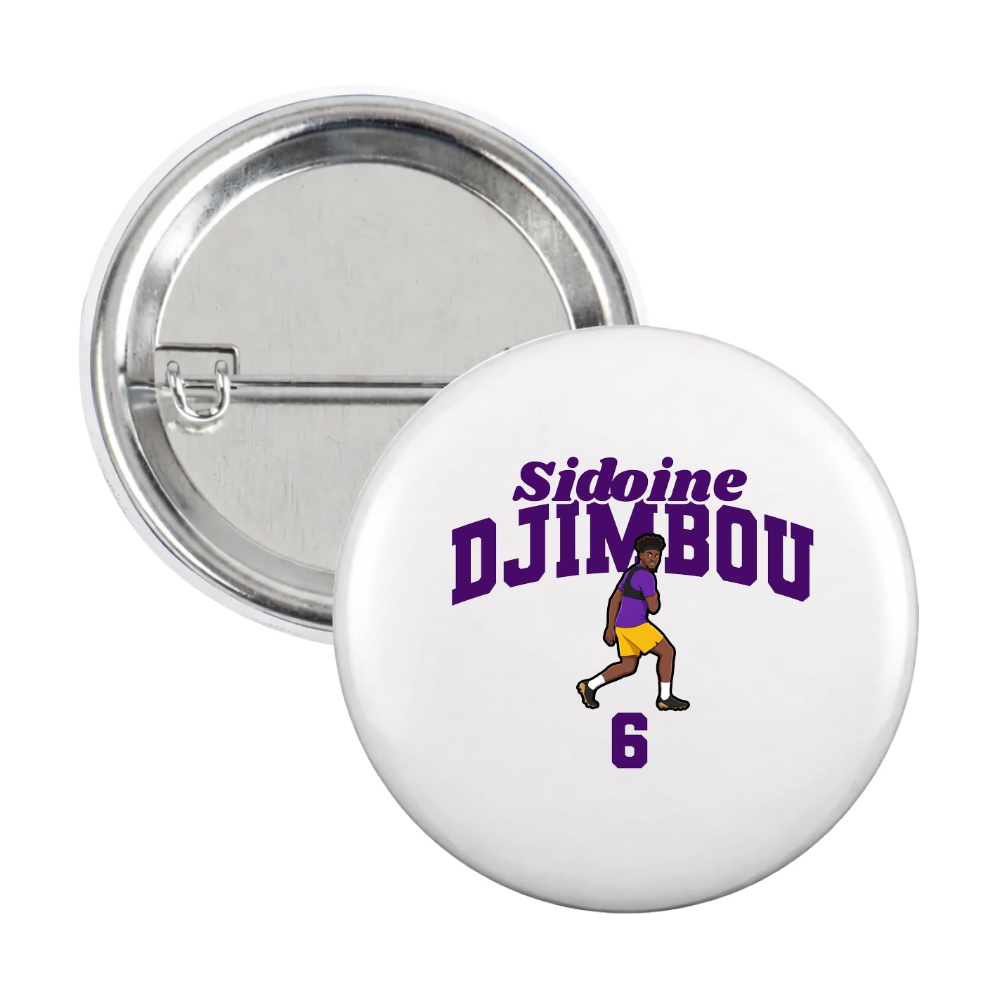 Game Day Button — Signature Arch in White