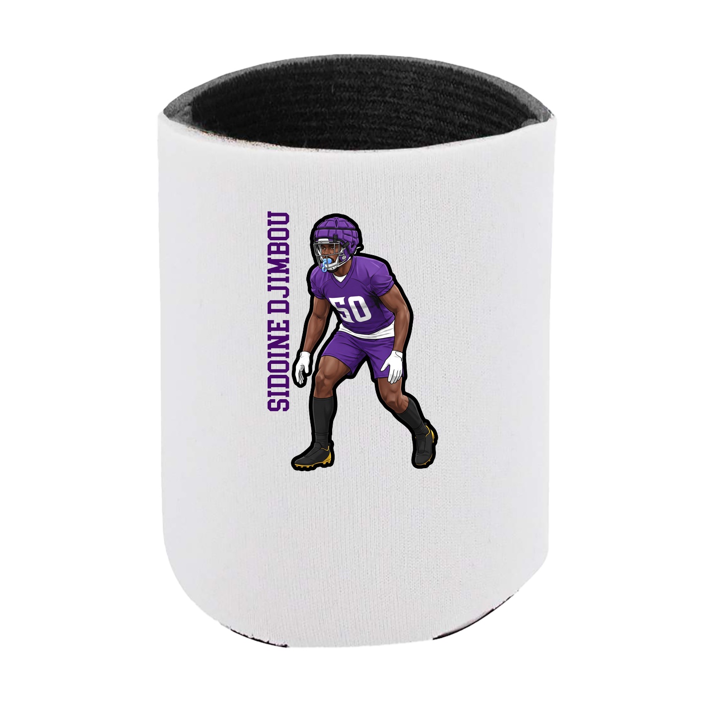 Can Holder — Name Vertical in White