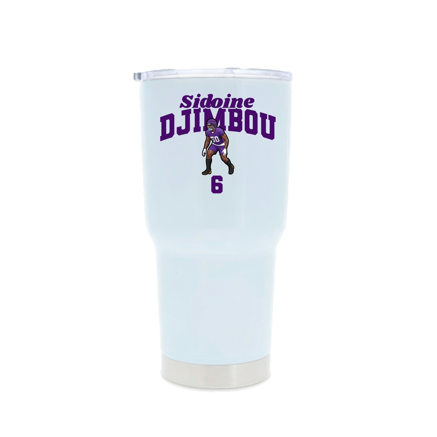 30oz Stainless Steel Tumbler — Signature Arch in White