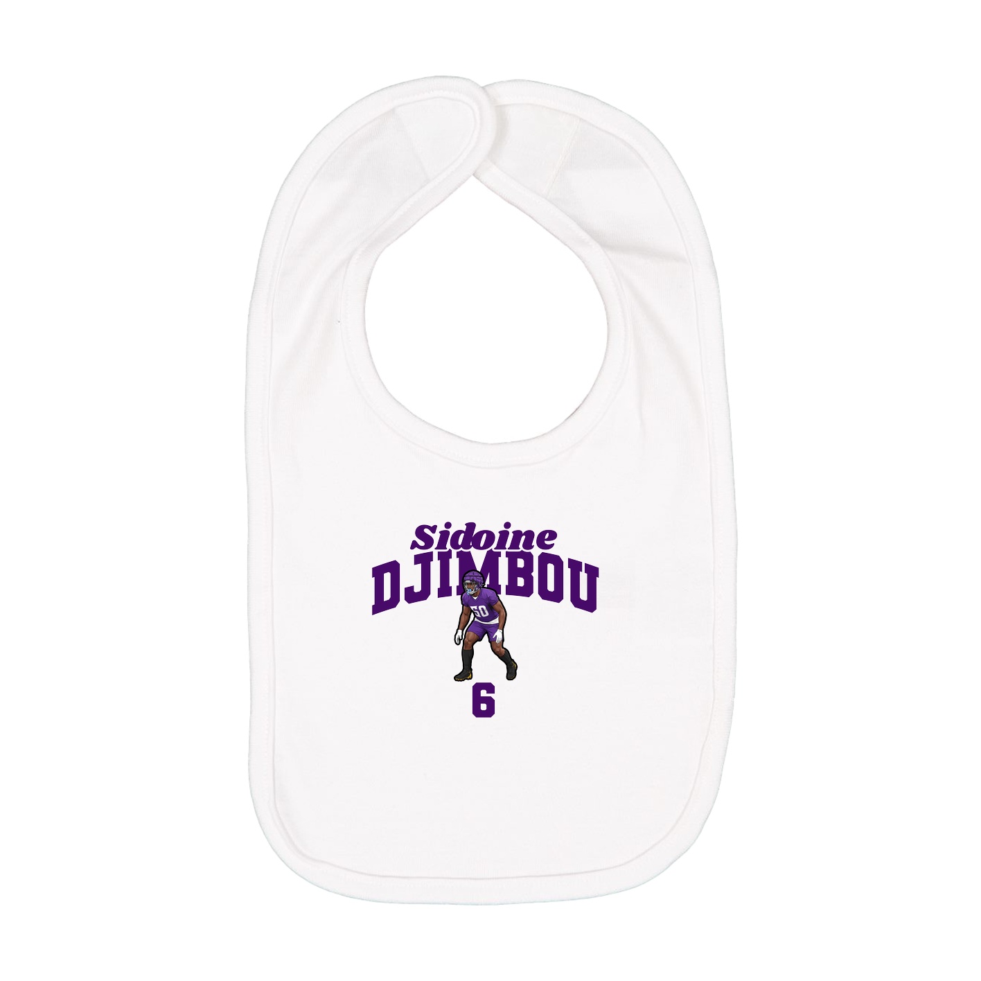Infant Bib — Signature Arch in White