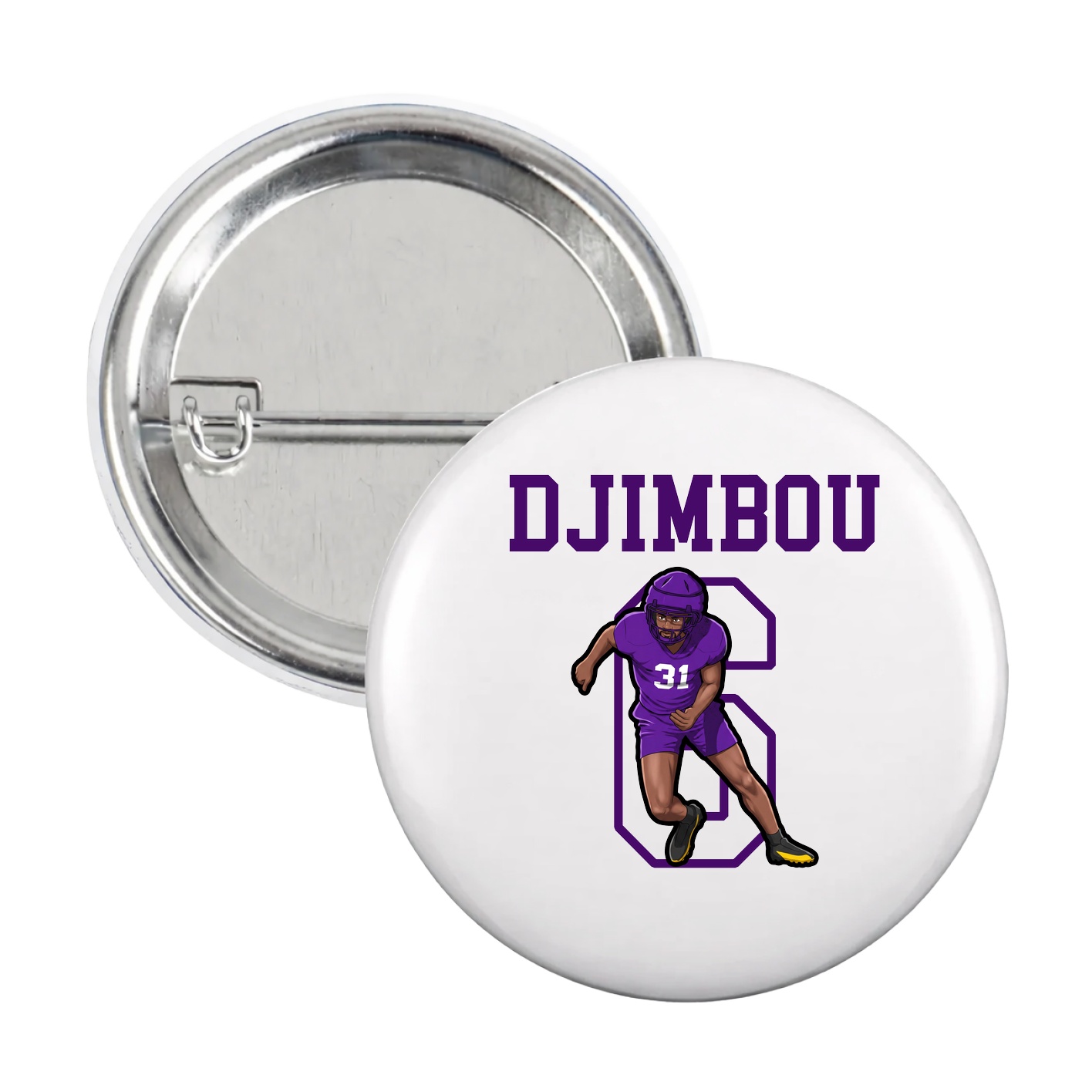 Game Day Button — Shirsey in White
