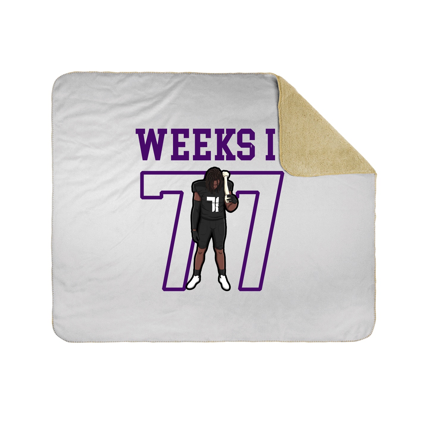 Throw Blanket — Shirsey in White
