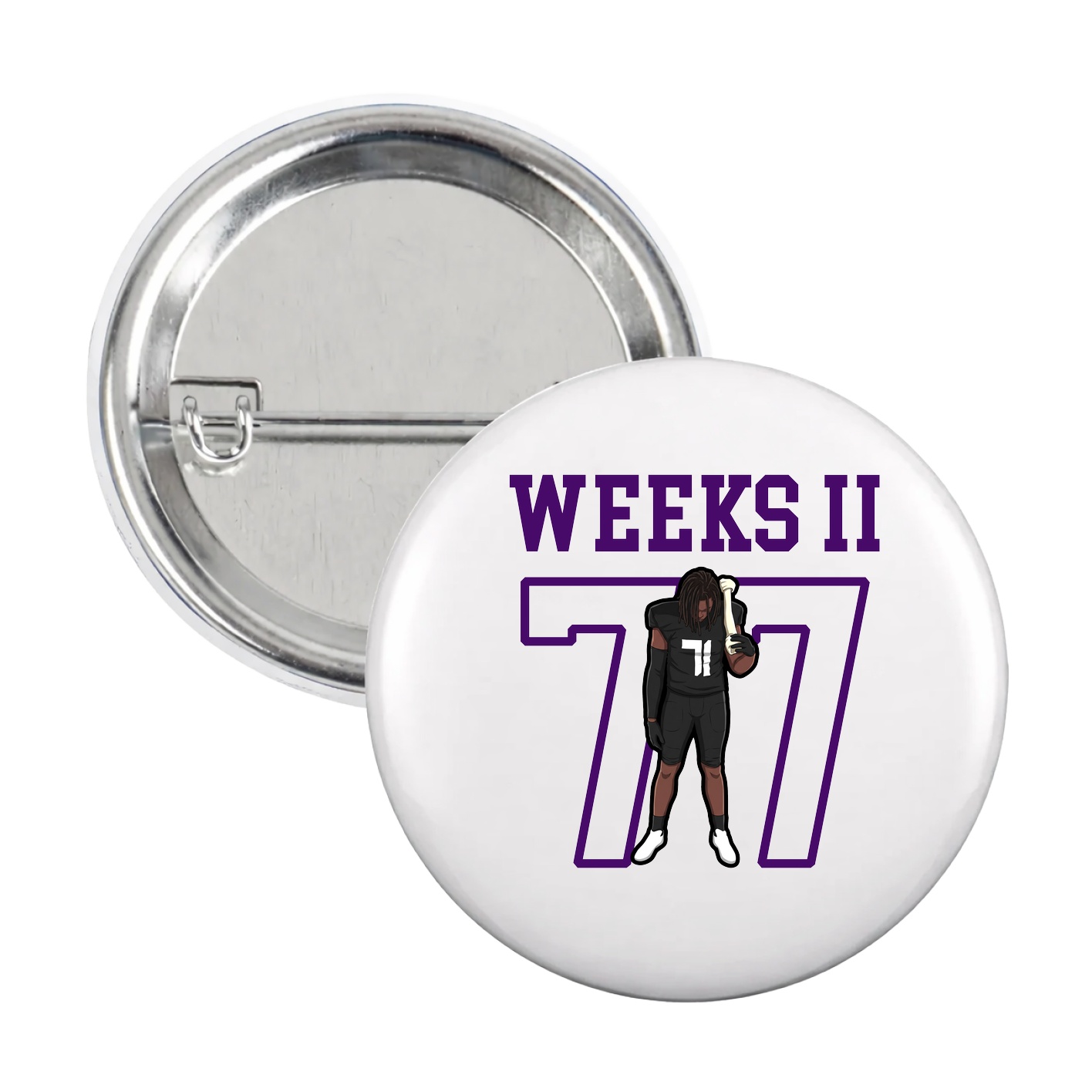 Game Day Button — Shirsey in White