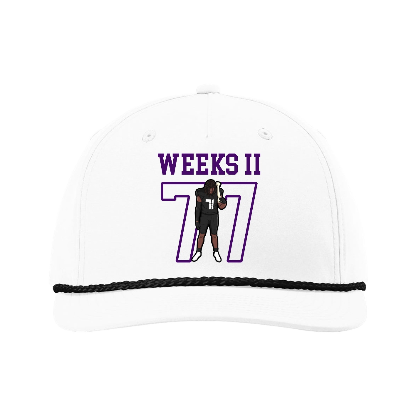 Five-Panel Classic Rope Cap — Shirsey in White
