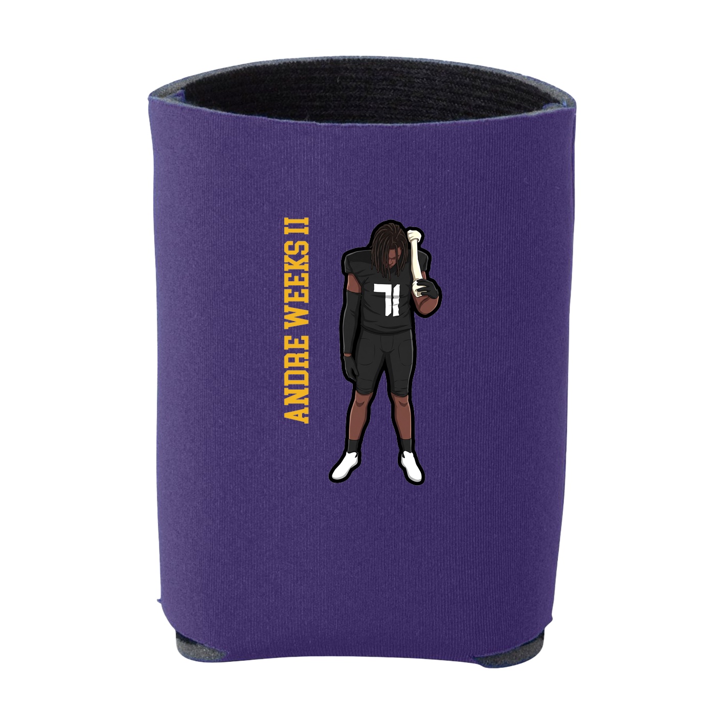 Can Holder — Name Vertical in Purple