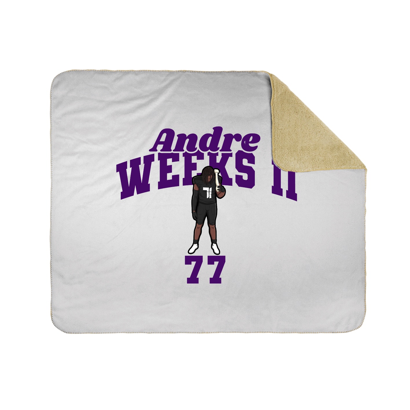 Throw Blanket — Signature Arch in White