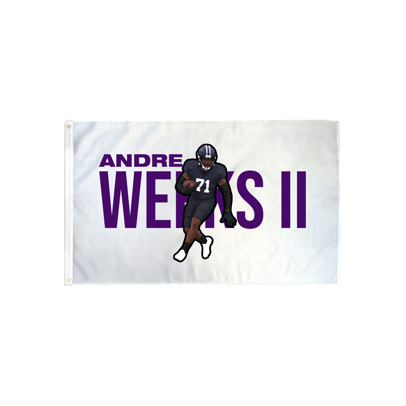 3x5 Flag — Player Name in Classic
