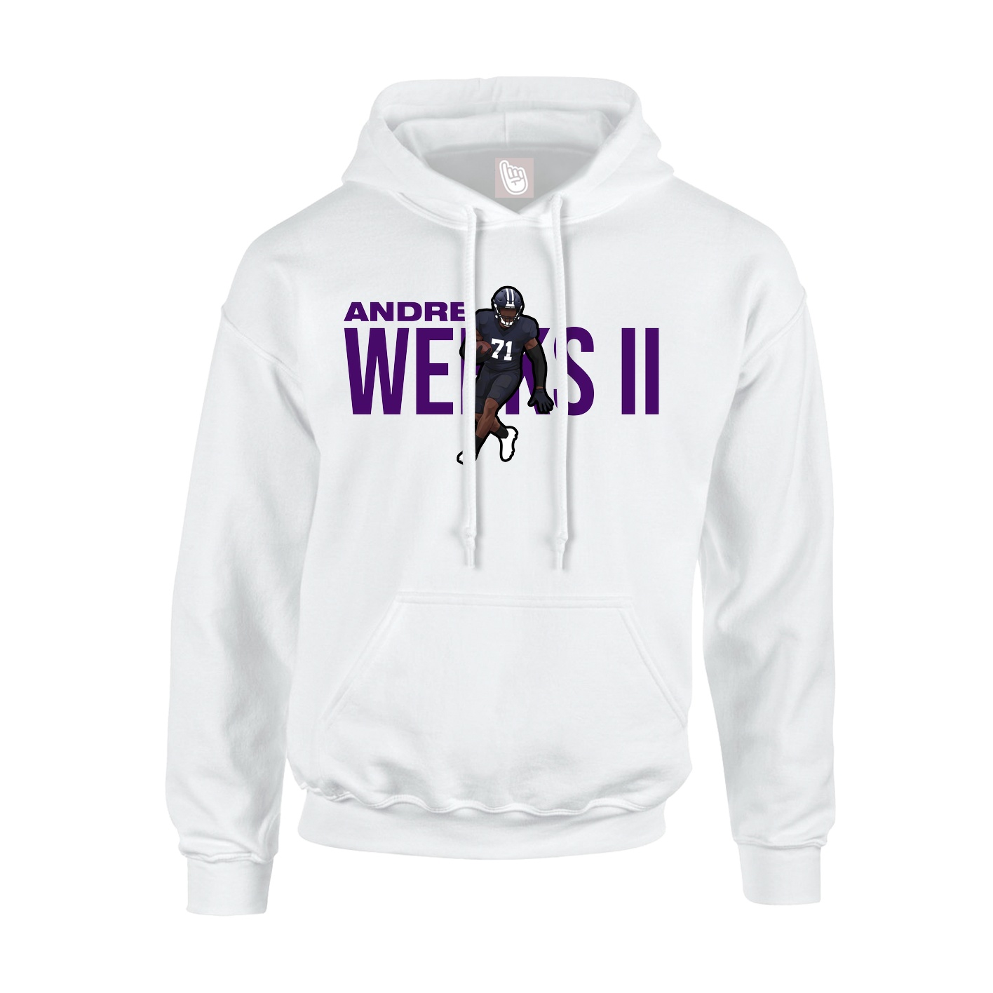 Hoodie — Player Name in White