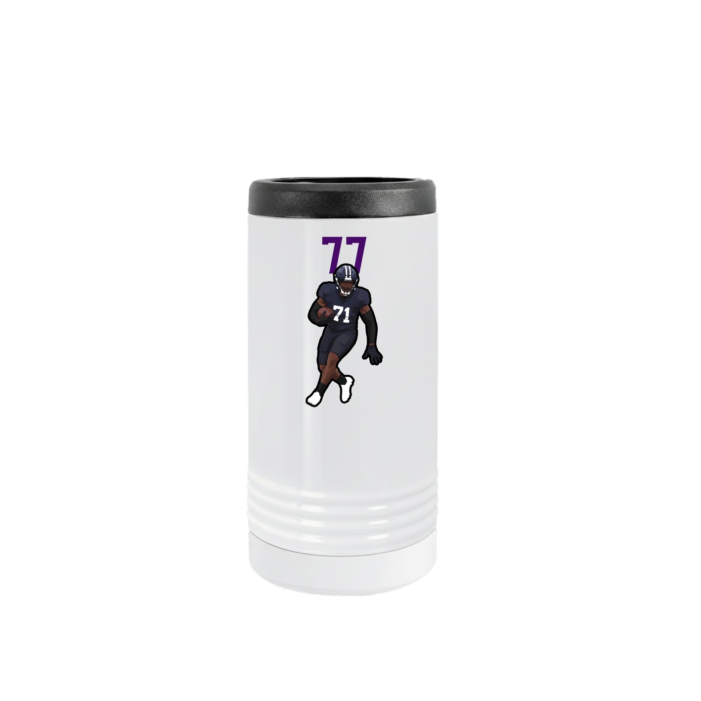 Slim Beverage Holder — Number Top in White