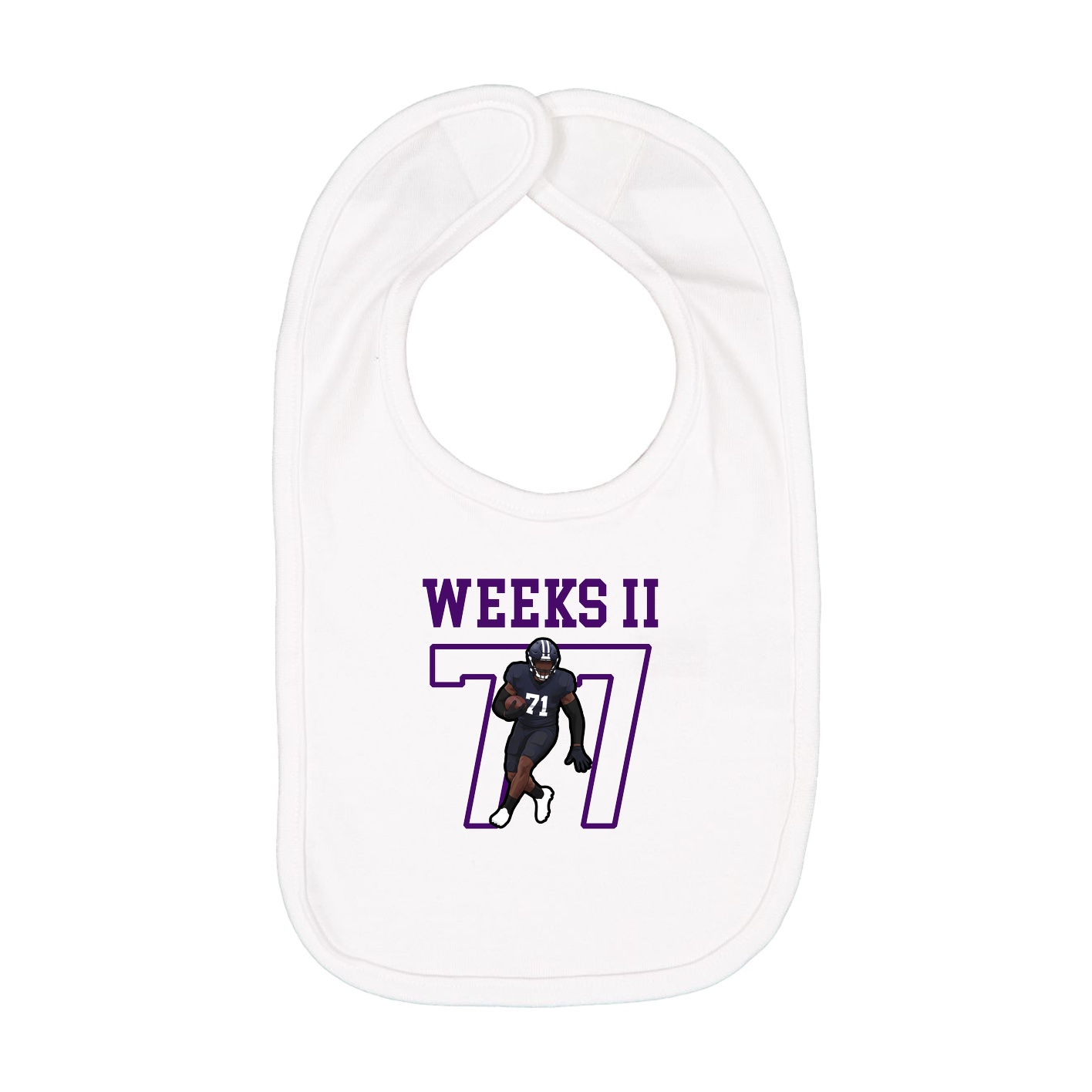 Infant Bib — Shirsey in White