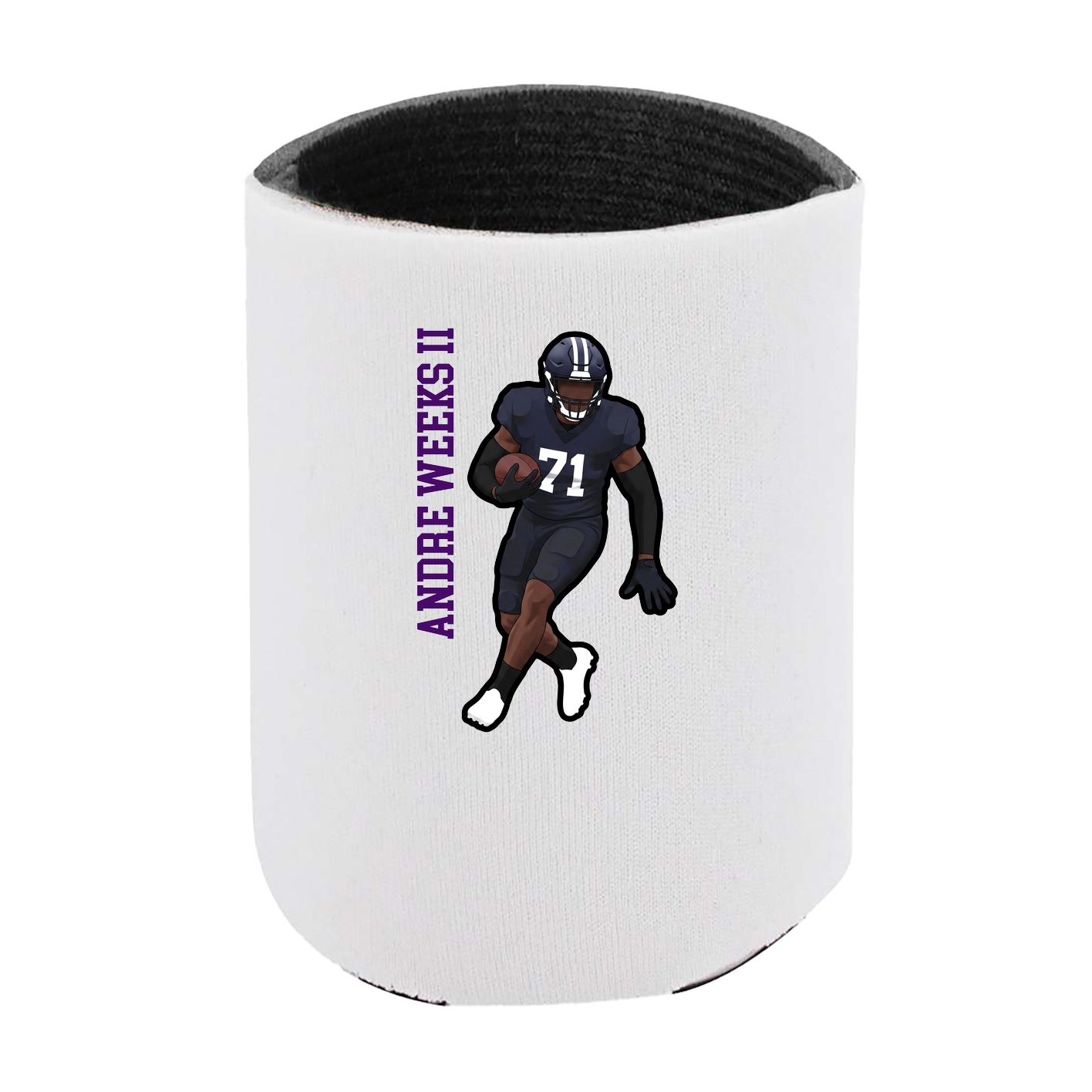 Can Holder — Name Vertical in White