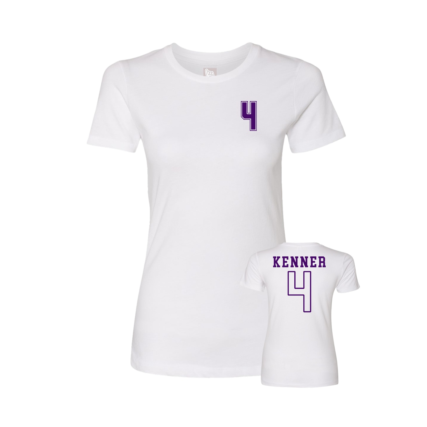 Womens Tee — Chest Back in White