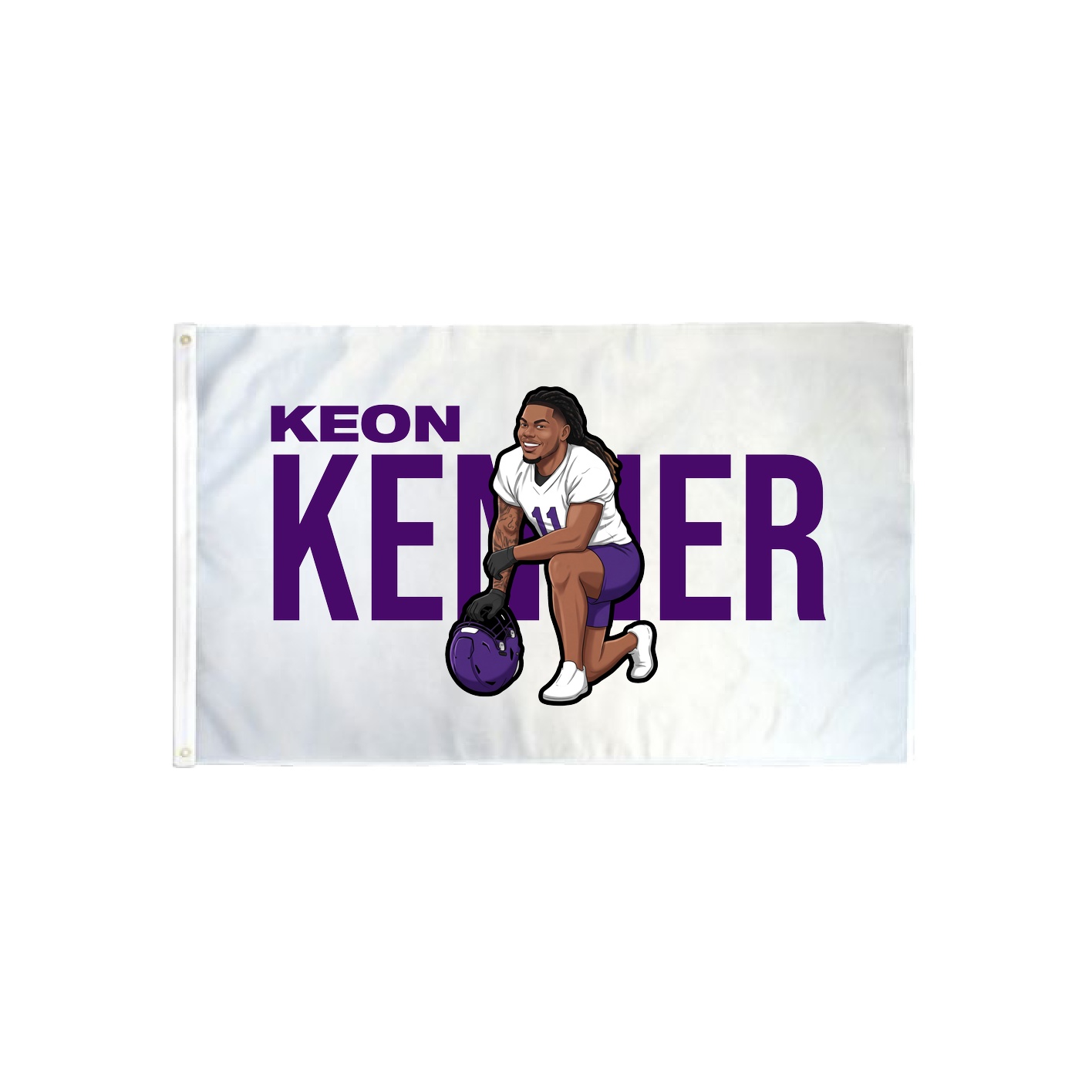 3x5 Flag — Player Name in Classic