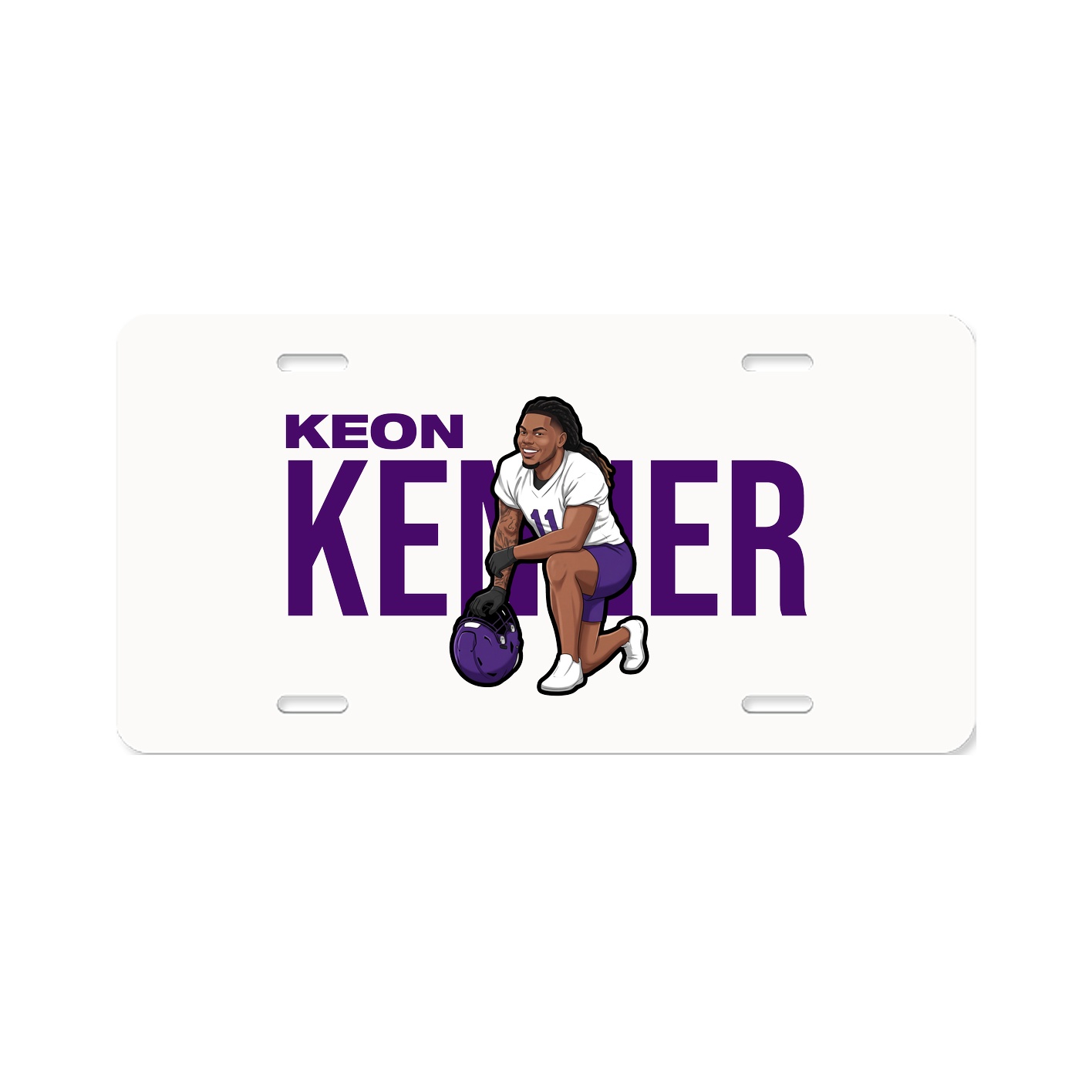 License Plate — Player Name in Classic