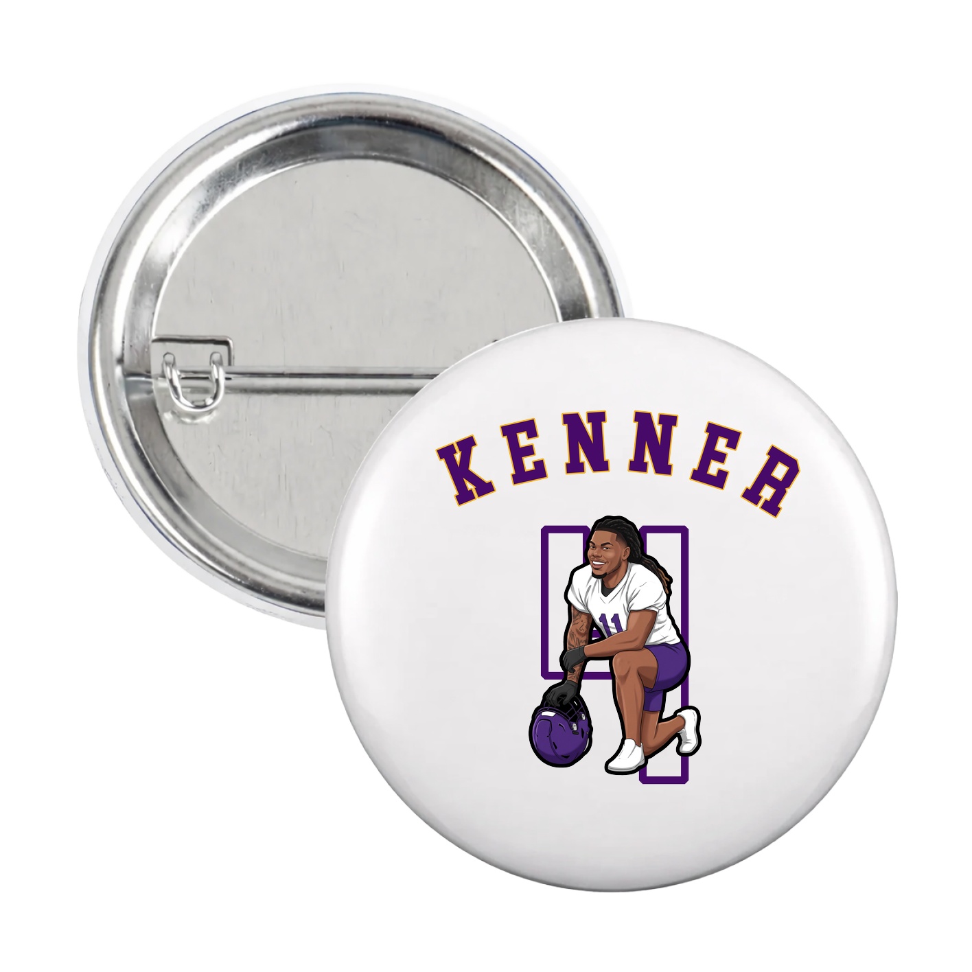 Game Day Button — Shirsey Arch in White