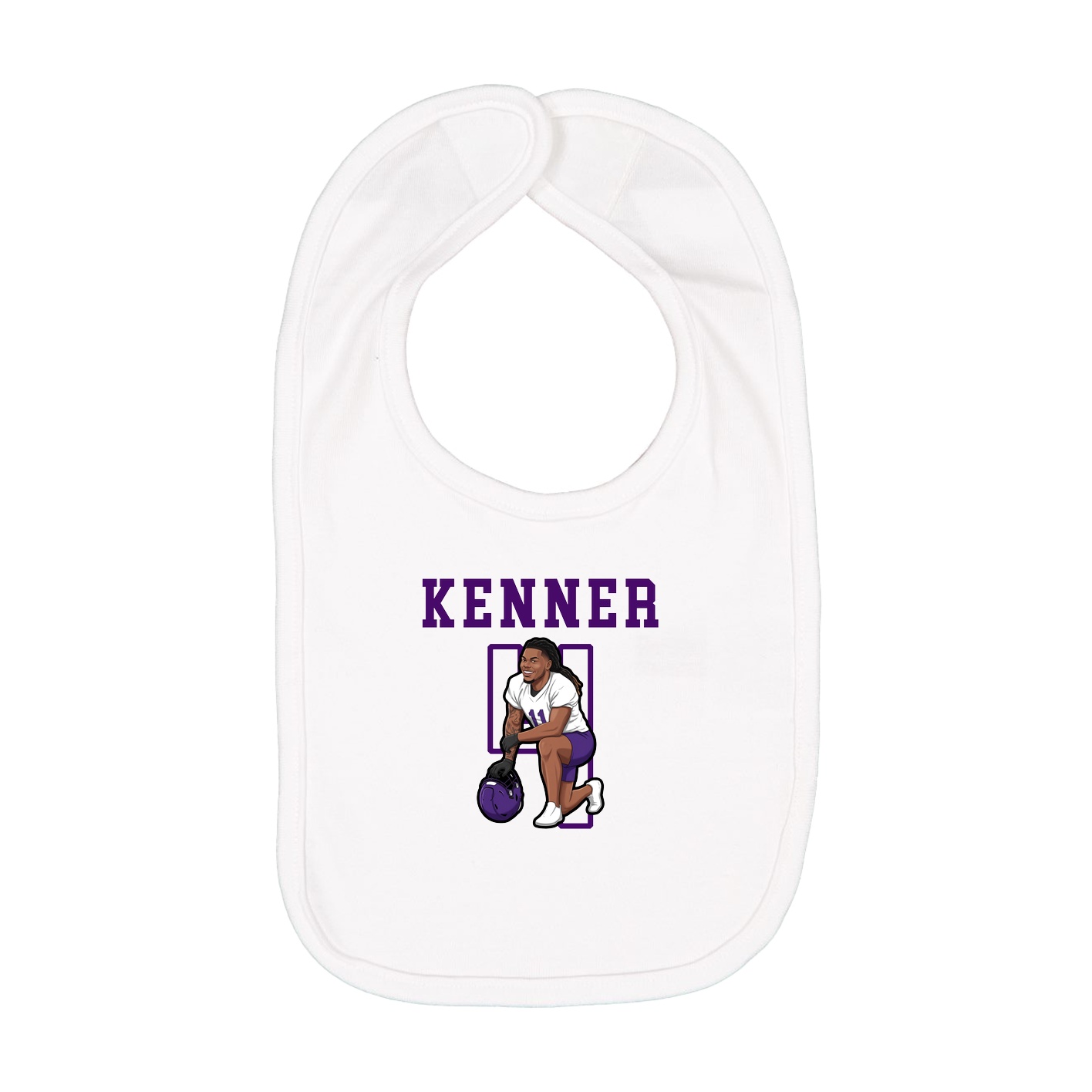 Infant Bib — Shirsey in White