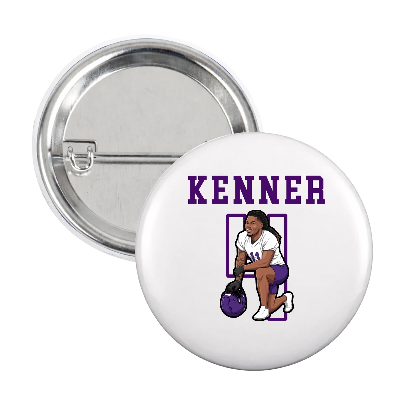 Game Day Button — Shirsey in White