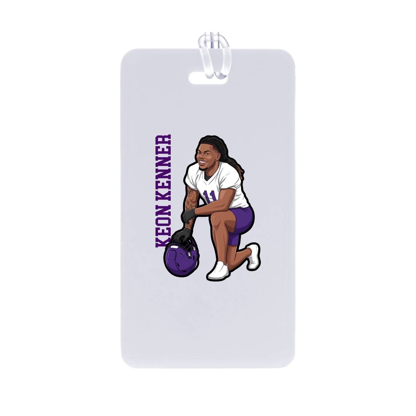 Bag Tag — Name Vertical in Classic