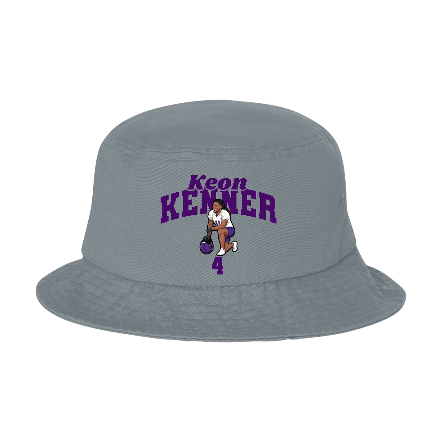 Bucket Cap — Signature Arch in Grey
