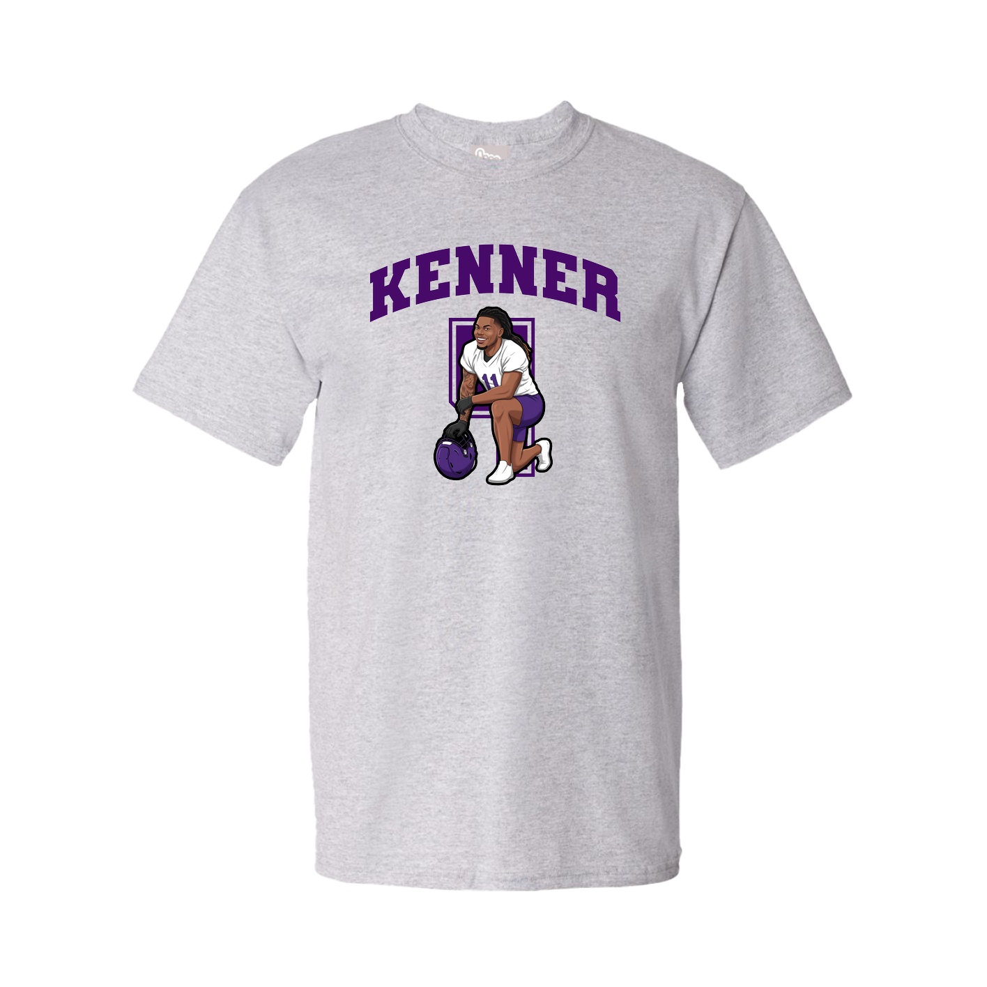 Youth Tee — Number in Grey