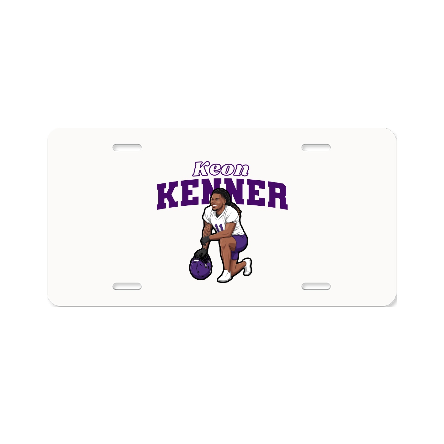 License Plate — Name Arch in Classic