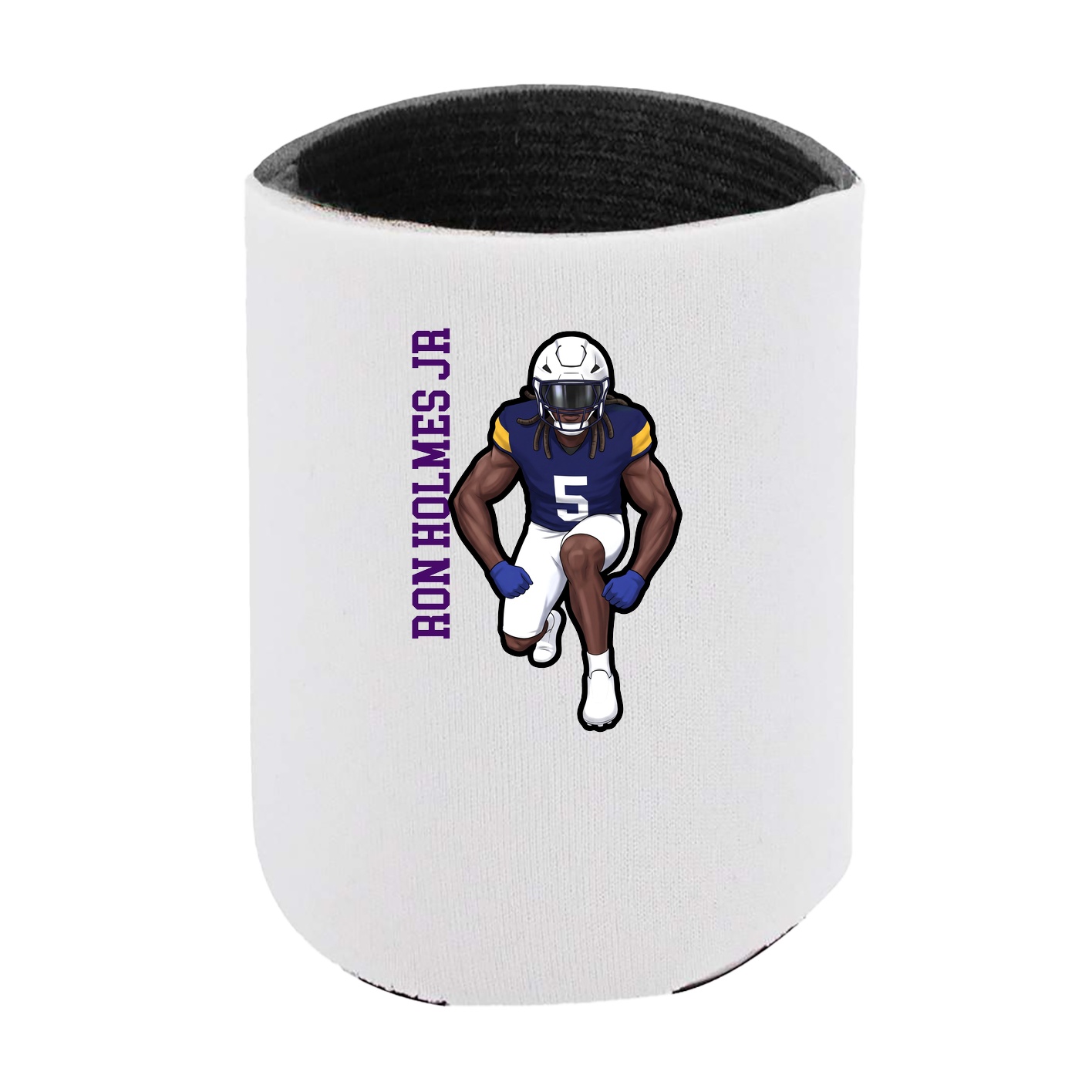 Can Holder — Name Vertical in White
