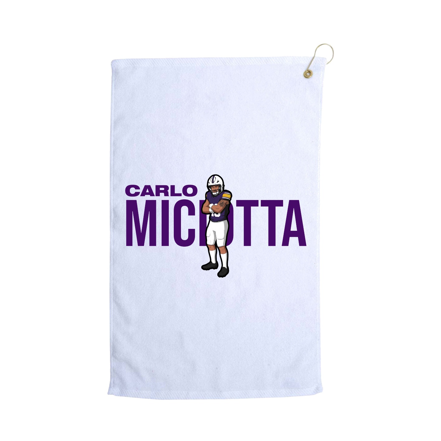 Golf Towel — Player Name in White