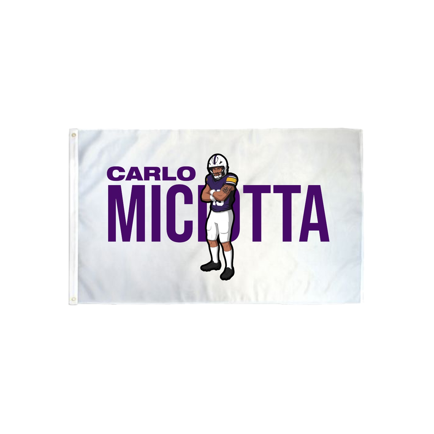 3x5 Flag — Player Name in Classic