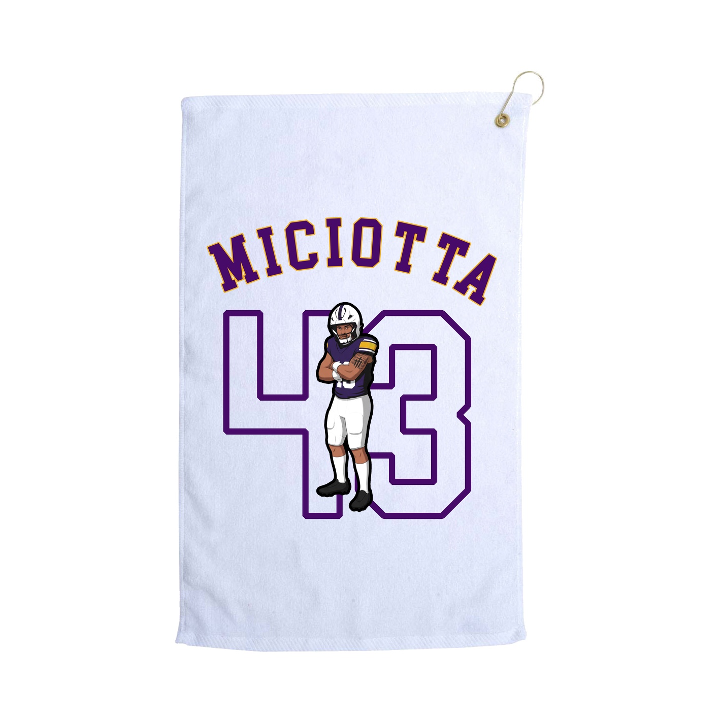 Golf Towel — Shirsey Arch in White