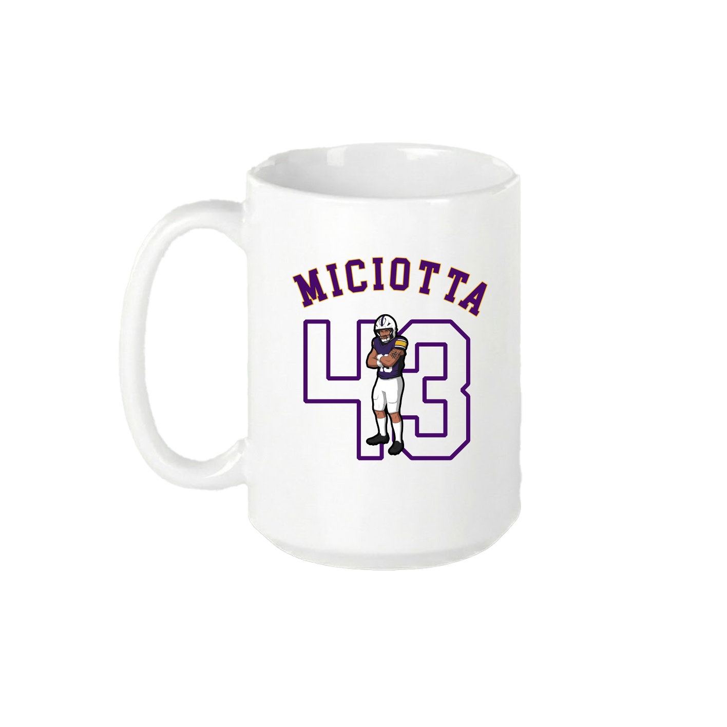 15oz Coffee Mug — Shirsey Arch in White