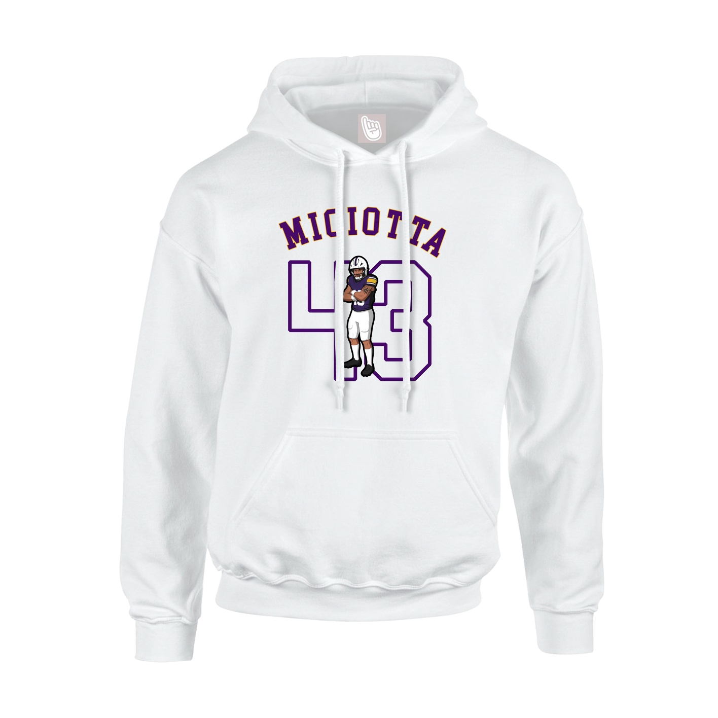 Youth Hoodie — Shirsey Arch in White