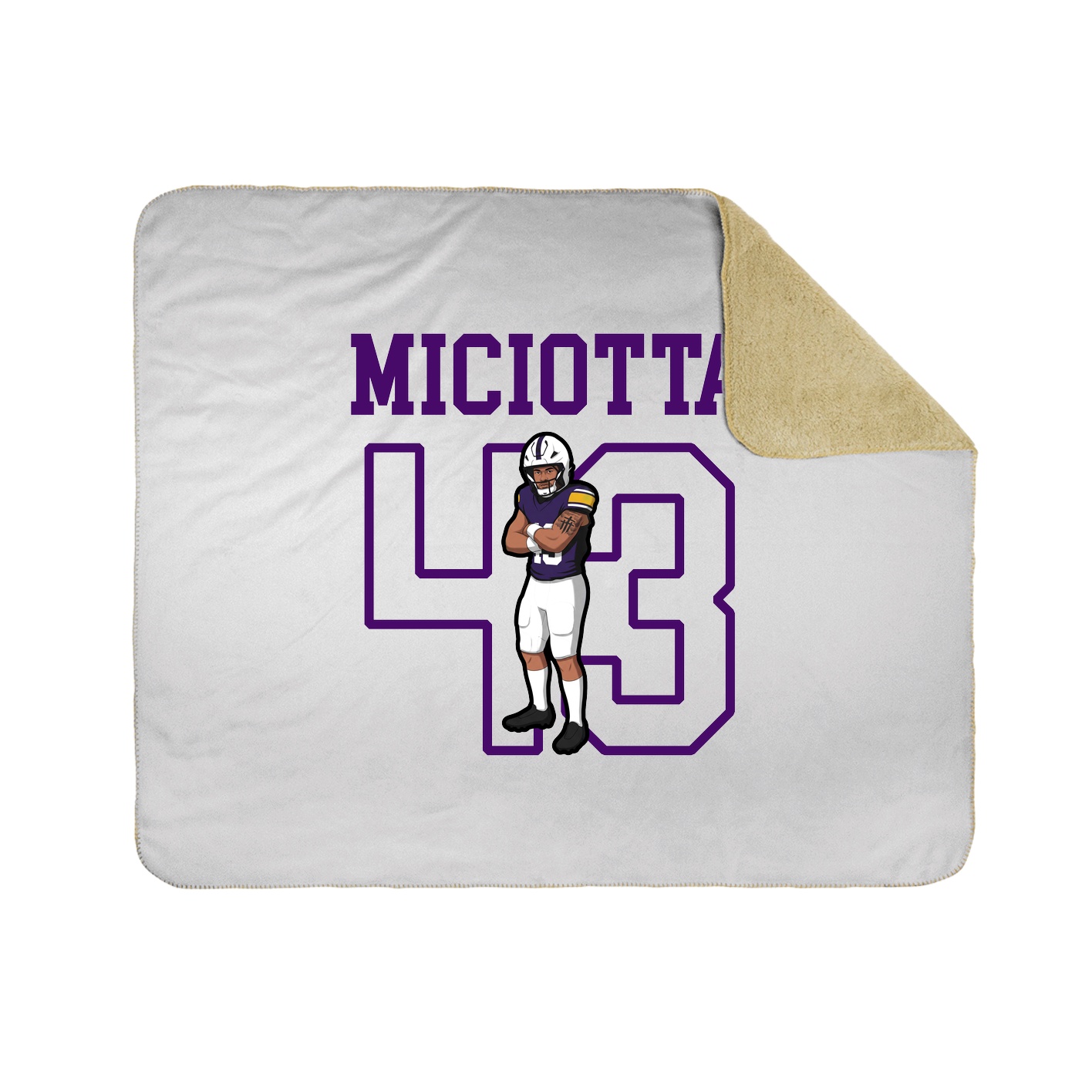 Throw Blanket — Shirsey in White