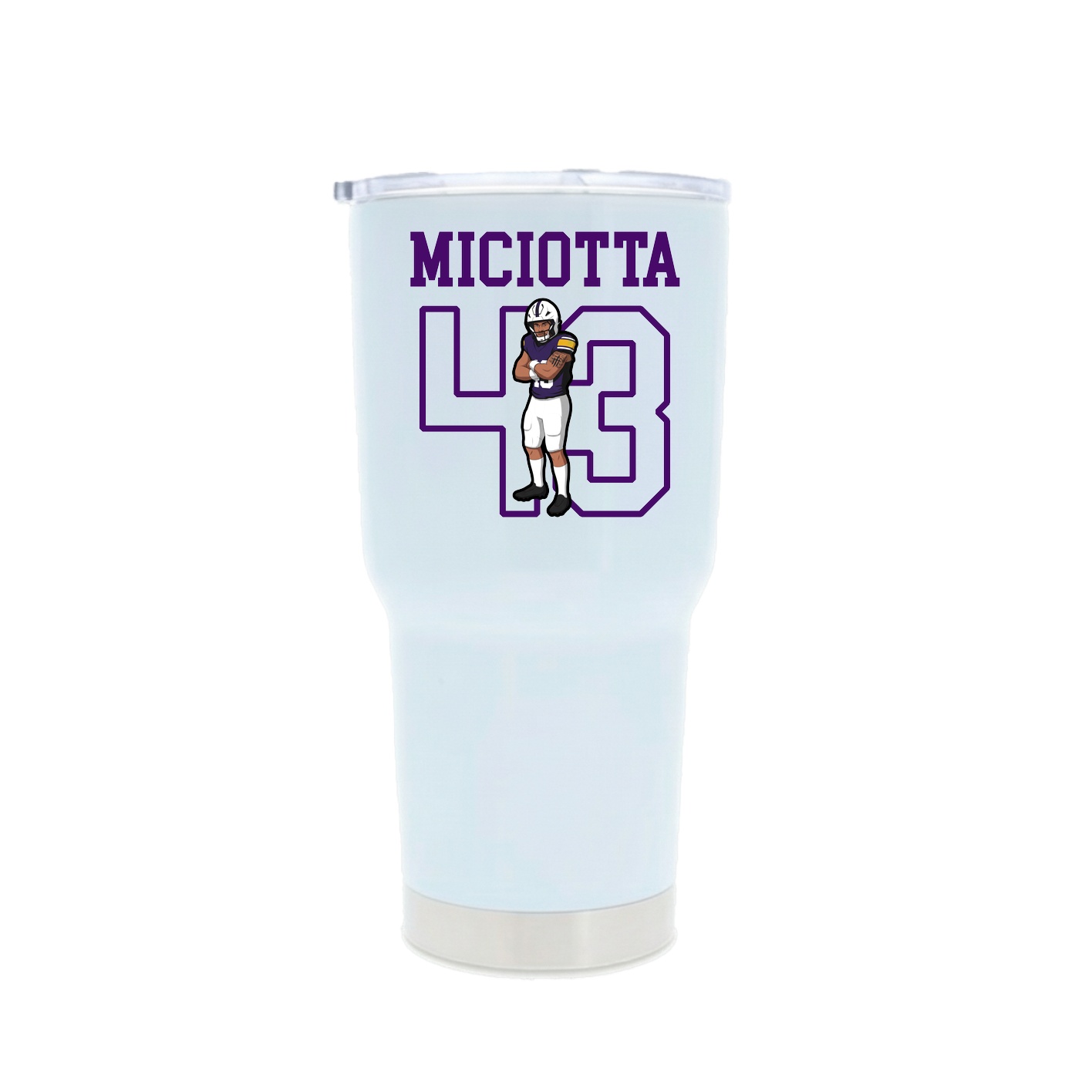 30oz Stainless Steel Tumbler — Shirsey in White