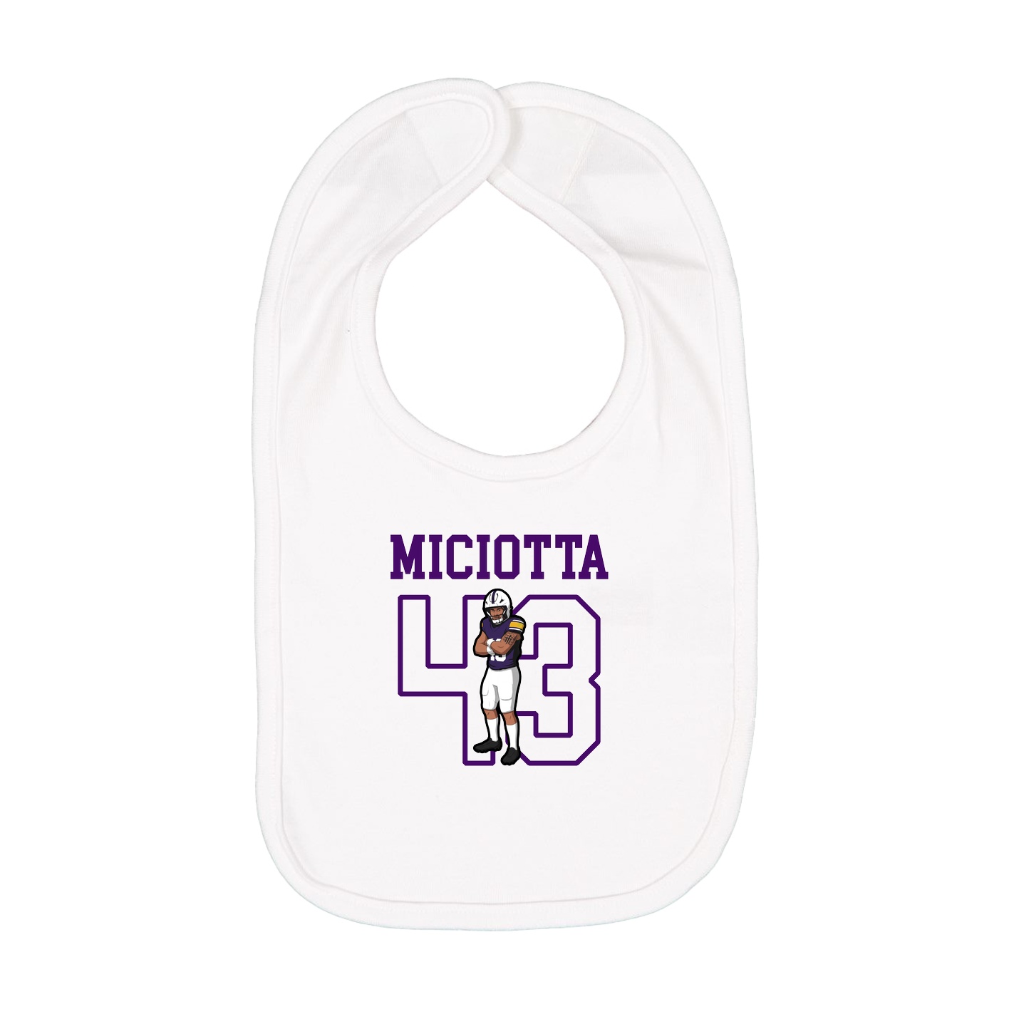Infant Bib — Shirsey in White