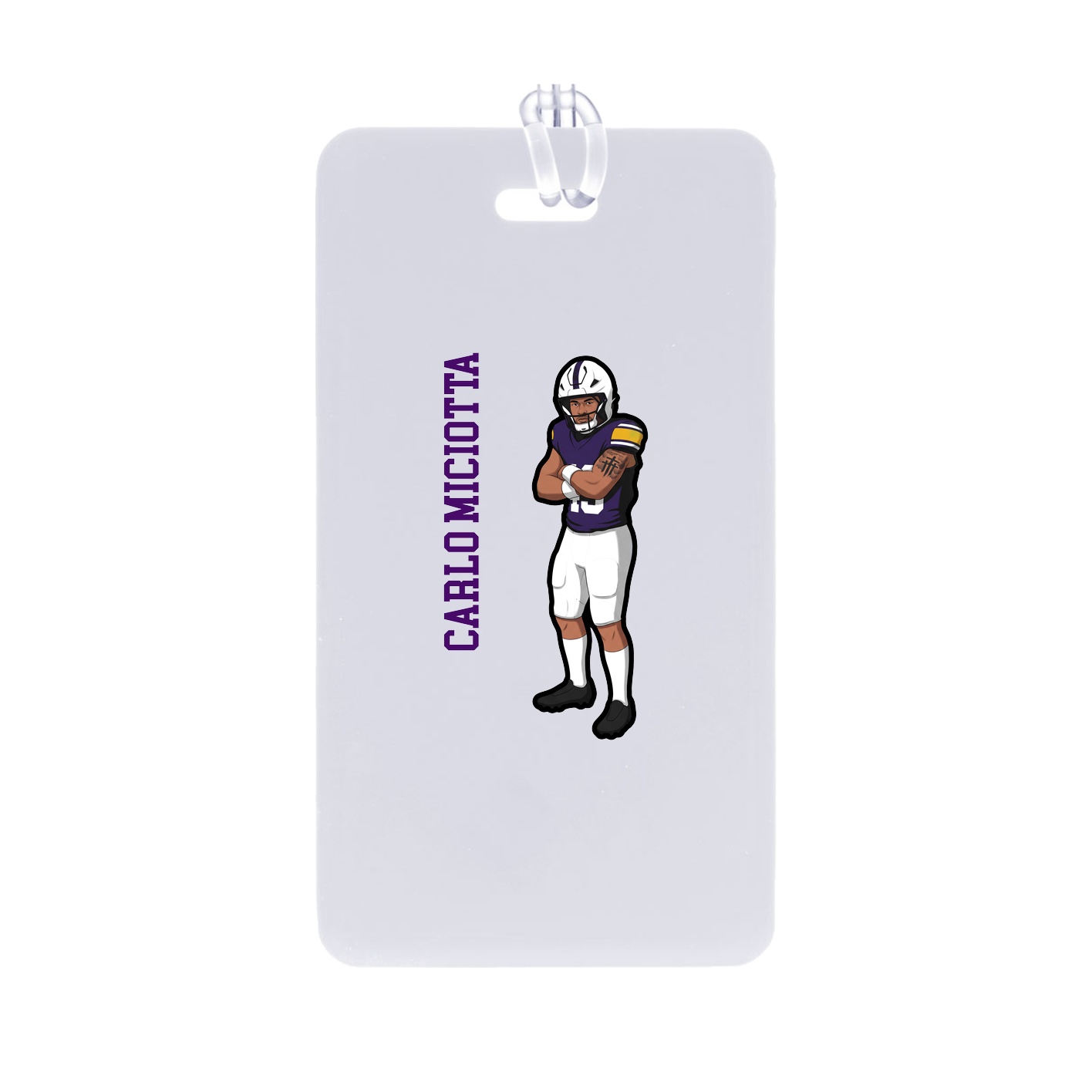 Bag Tag — Name Vertical in Classic