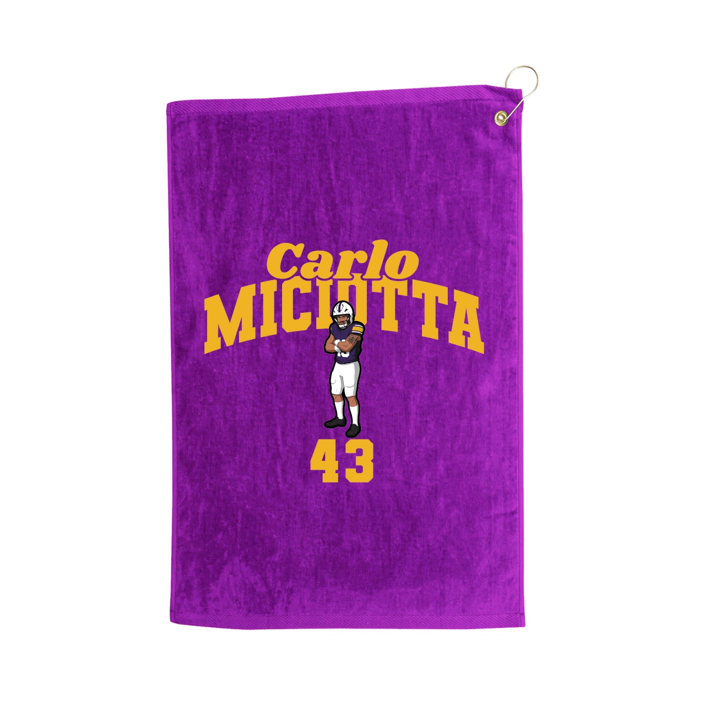 Golf Towel — Signature Arch in Purple