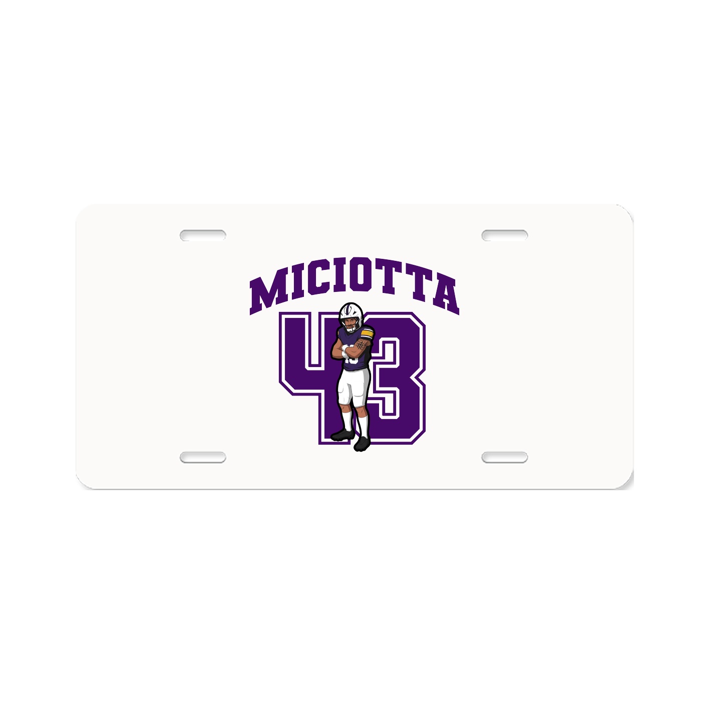 License Plate — Number in Classic