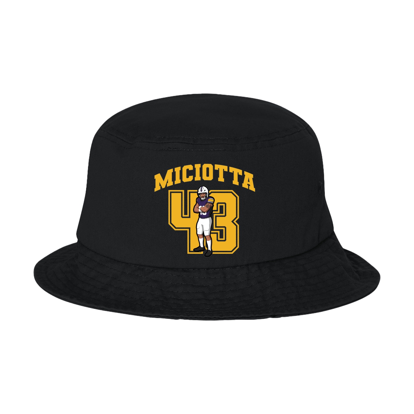 Bucket Cap — Number in Black