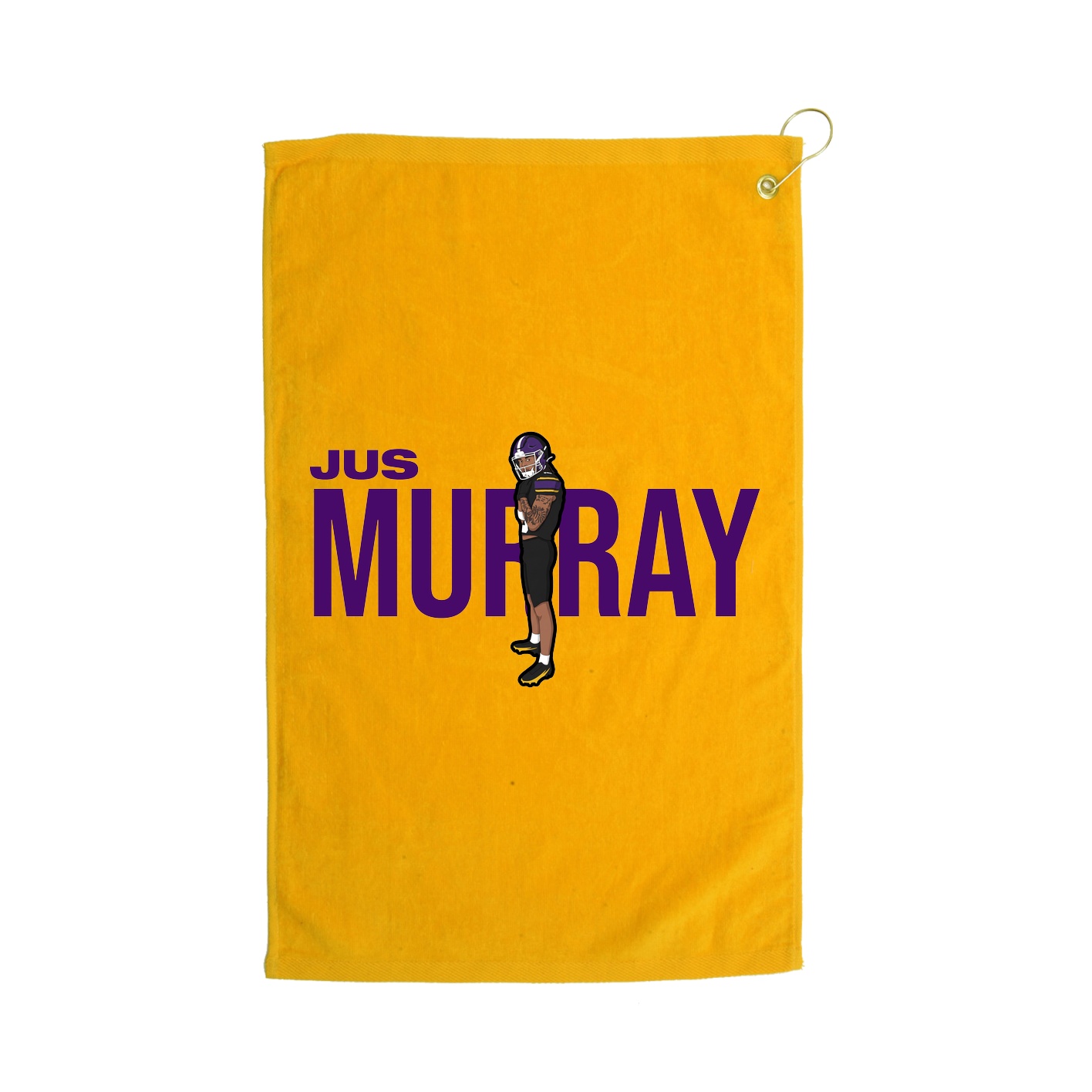 Golf Towel — Player Name in Gold