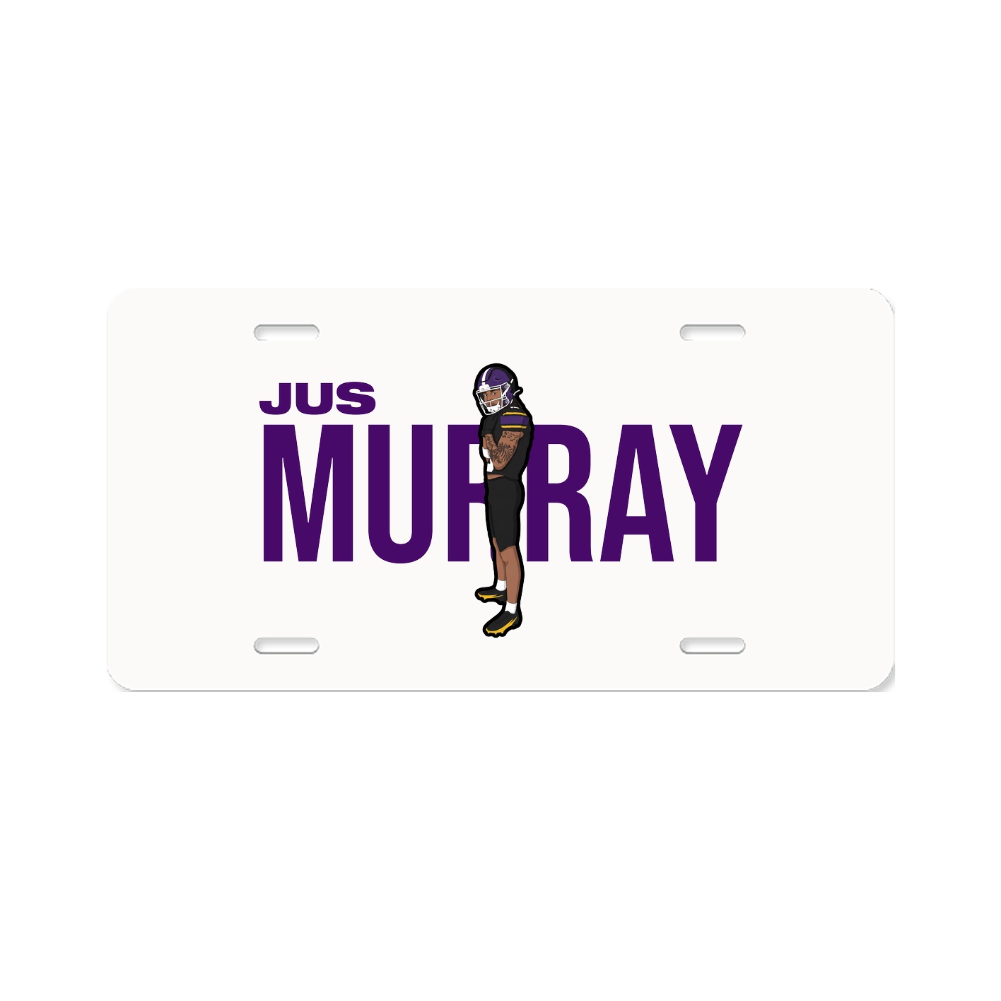 License Plate — Player Name in Classic