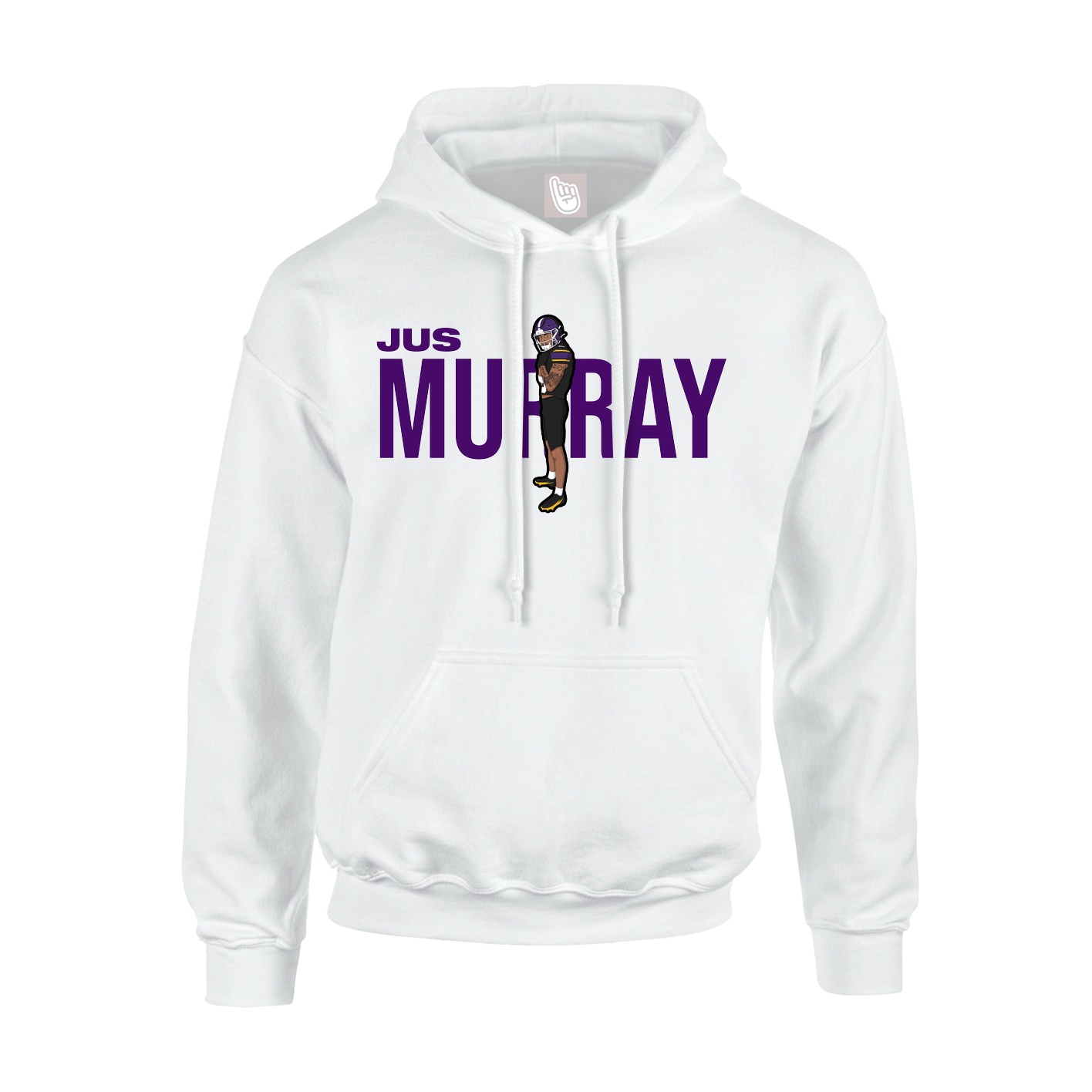 Youth Hoodie — Player Name in White