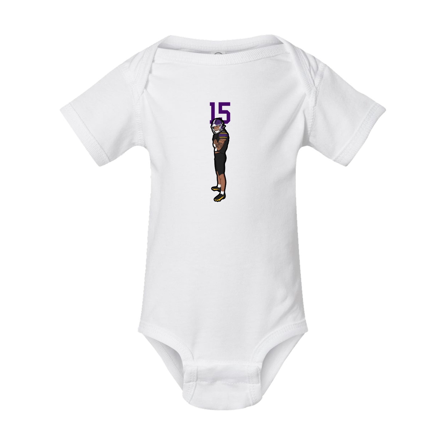 Baby Onesie — Number Top in White