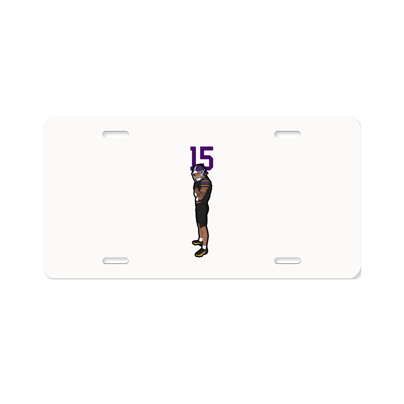License Plate — Number Top in Classic