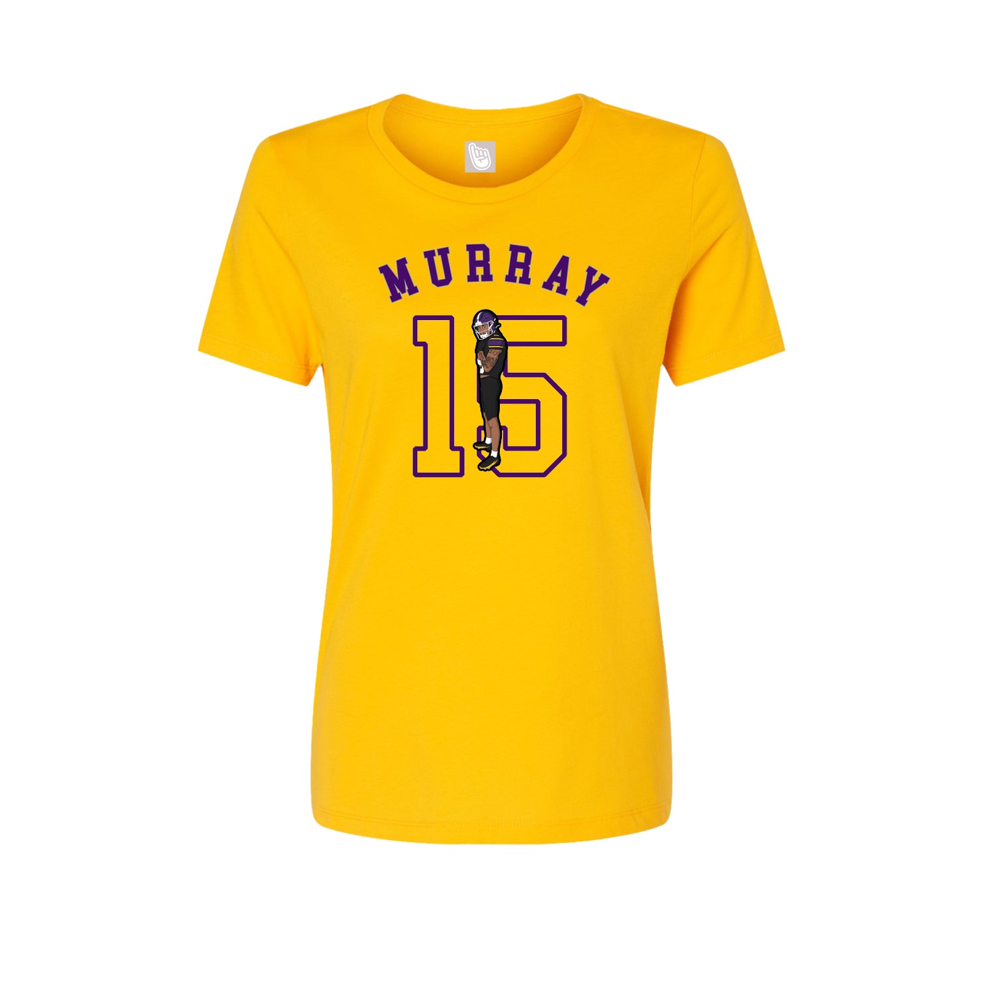 Fitted Women's Tee — Shirsey Arch in Gold