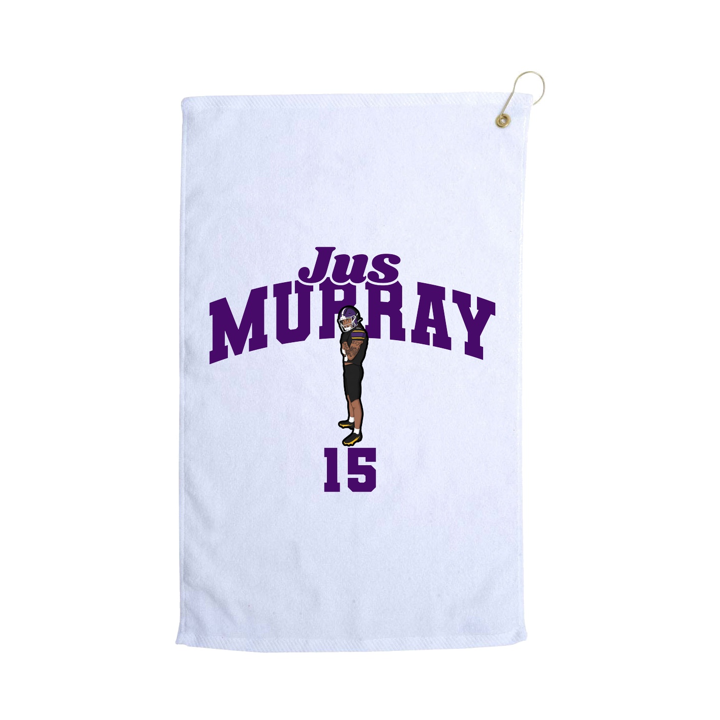 Golf Towel — Signature Arch in White