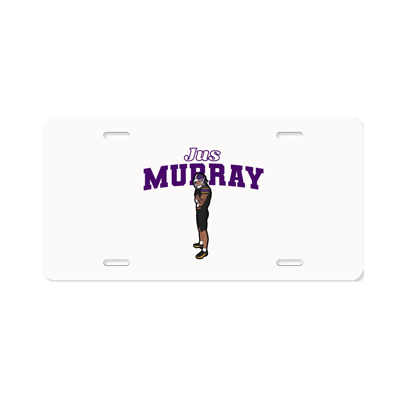 License Plate — Name Arch in Classic