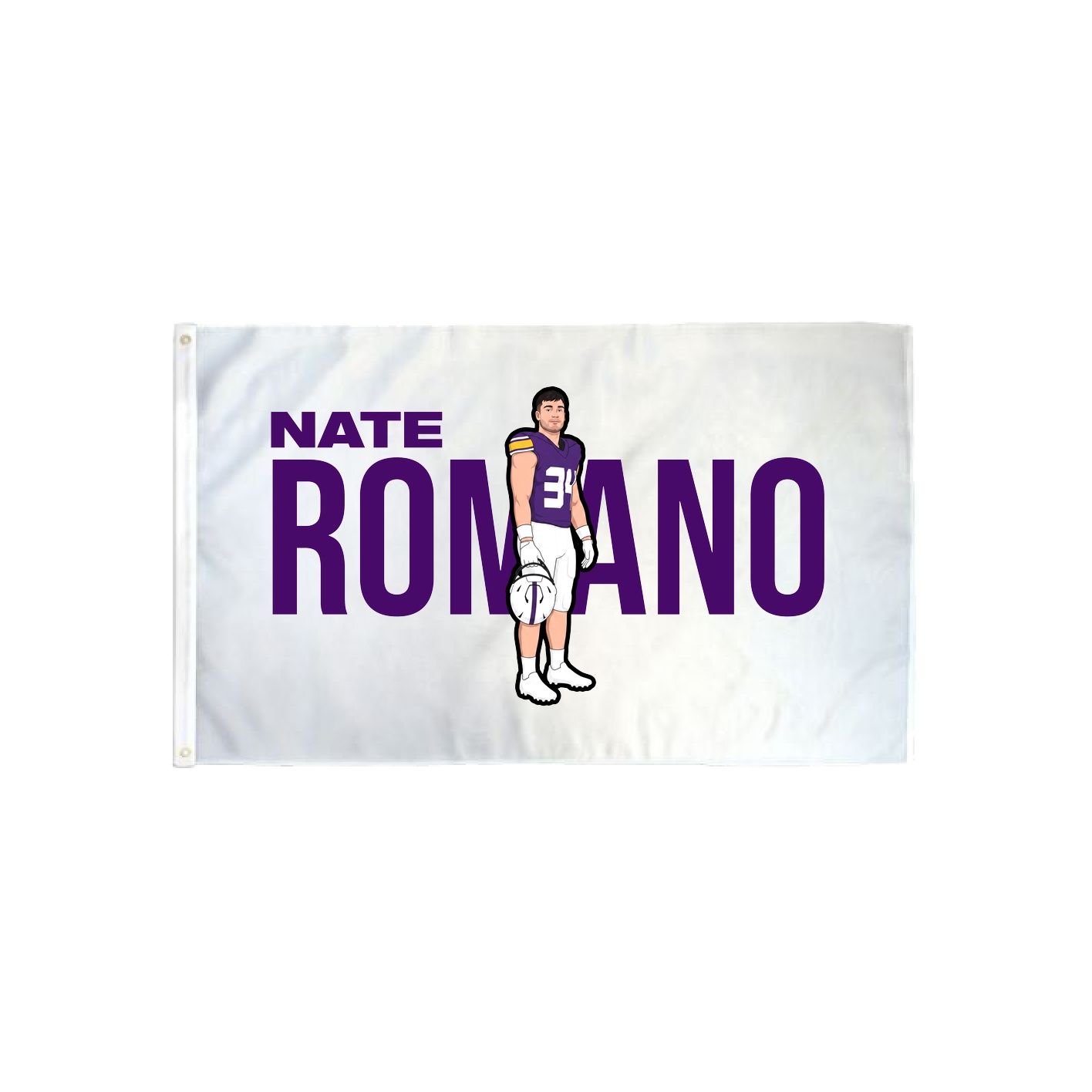3x5 Flag — Player Name in Classic